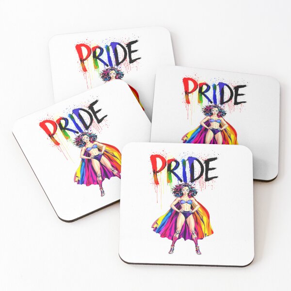 Item preview, Pride Hero – Rainbow Superheroine Graffiti Art designed and sold by Red_5.
