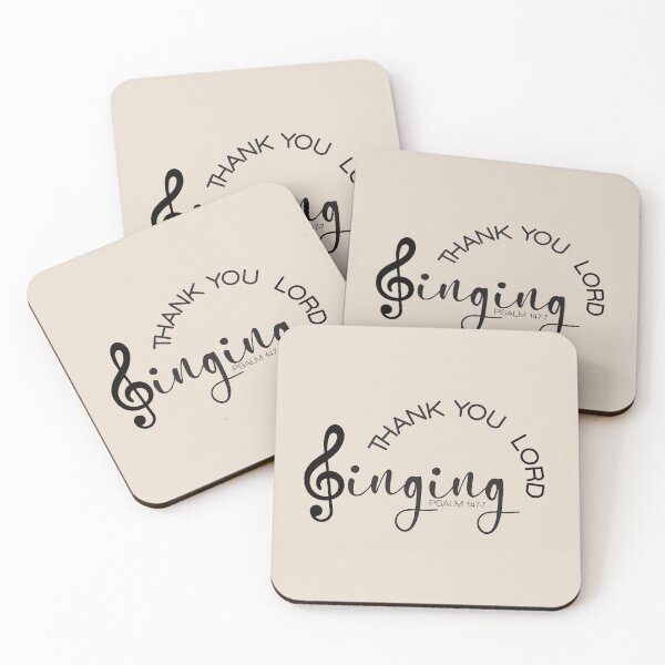 Item preview, Singing Thank you Lord - Psalm 147 verse 7 designed and sold by simplydesignart.