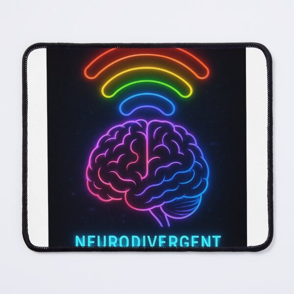 Item preview, Neurodivergent signals pride brain designed and sold by Feathers and Flair.