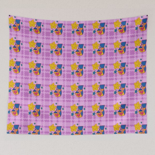 Item preview, Surprise Caring Bear Plaid designed and sold by joysqueezed-out.