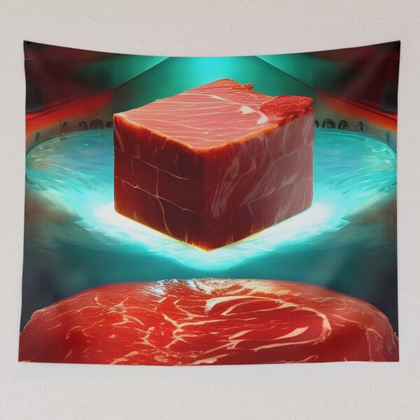 Item preview, Meat Cube in a Pool of Water designed and sold by Korral.