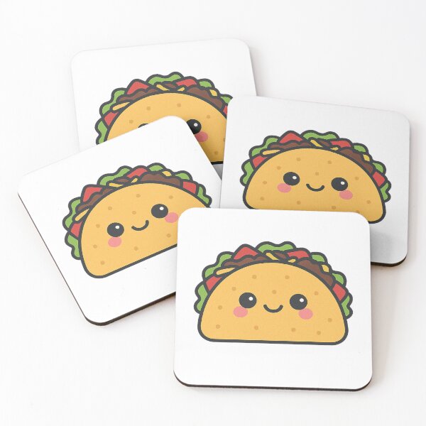 Item preview, Kawaii Taco – Cute Mexican Food Art designed and sold by k3rstman1.