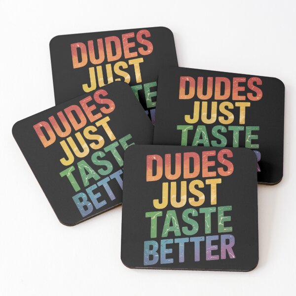 Item preview, Gay Dudes Just Taste Better Rainbow Pride Flag LGBTQ designed and sold by brynatshop.