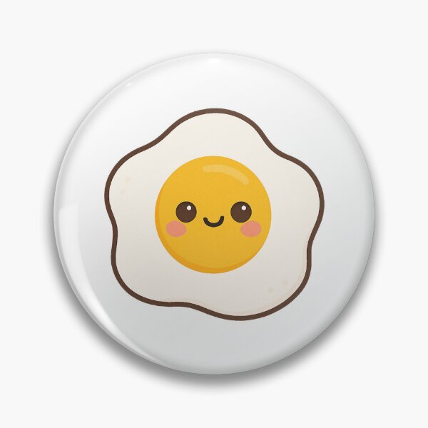 Item preview, Kawaii Sunny-Side-Up Egg – Cute Breakfast Food Art designed and sold by k3rstman1.