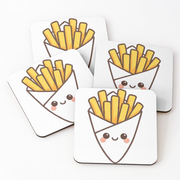 Item preview, Kawaii Belgian Fries – Cute Street Food Art designed and sold by k3rstman1.
