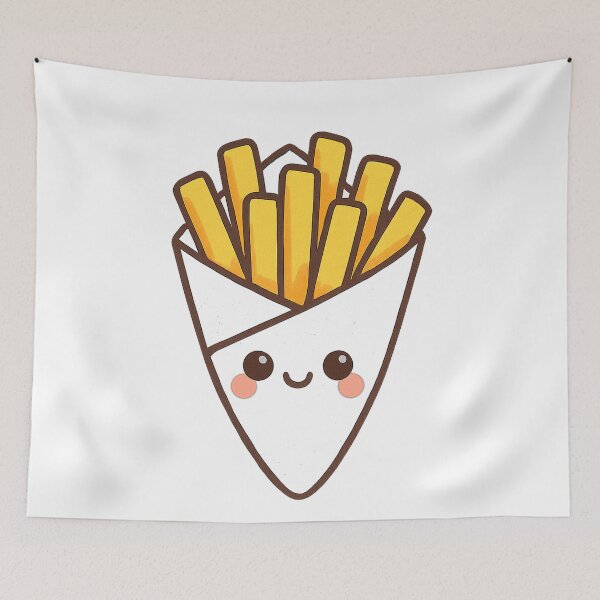 Item preview, Kawaii Belgian Fries – Cute Street Food Art designed and sold by k3rstman1.
