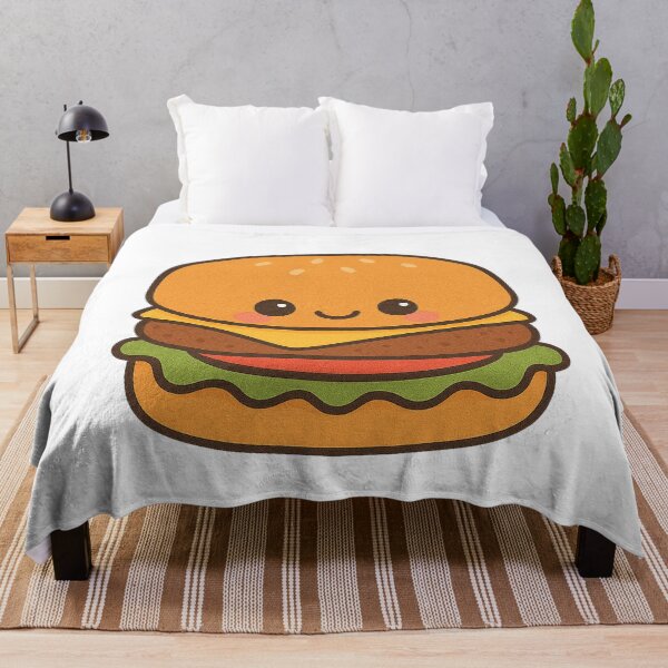 Item preview, Kawaii Hamburger – Cute Fast Food Lover Art designed and sold by k3rstman1.