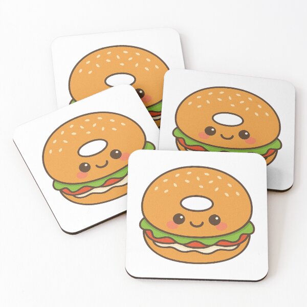Item preview, Kawaii Bagel – Cute Breakfast Food Art designed and sold by k3rstman1.