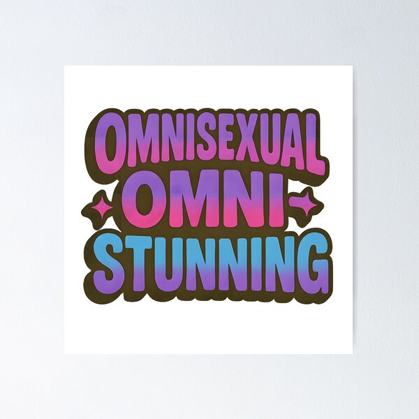 Item preview, Omnisexual Omni Stunning – Gradient Pride Art designed and sold by Haus Of Sin.