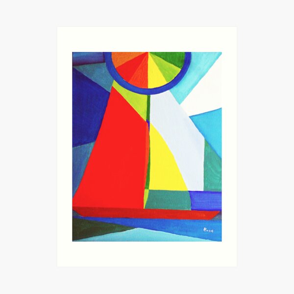 Solo Racing Dinghy Art Print
