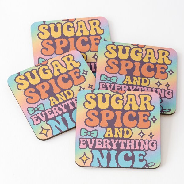 Item preview, Sugar Spice and Everything Nice Quote – Cute Pastel Powerpuff Aesthetic Gift designed and sold by weirdfishes123.