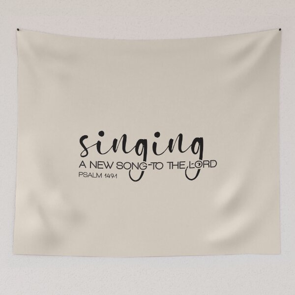 Item preview, Singing a new song to the Lord - Psalm 149 verse 1 designed and sold by simplydesignart.