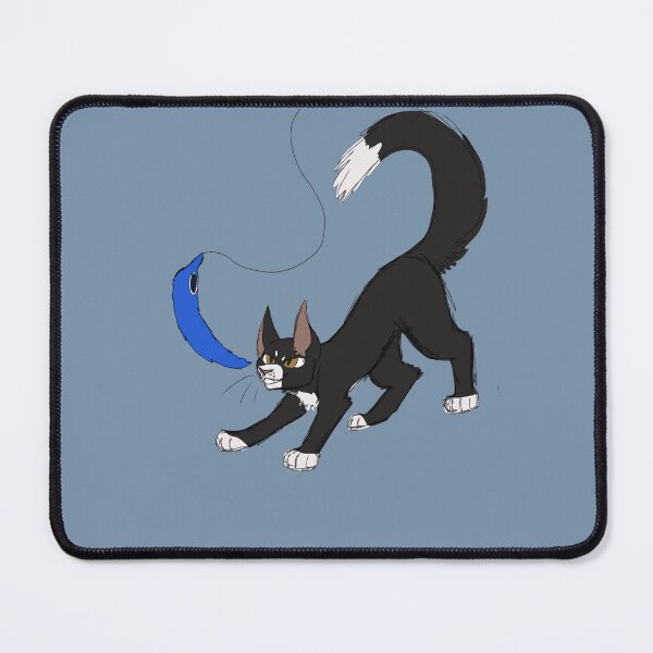 Item preview, Cat with worm on a string designed and sold by BeeTheDragon-1.