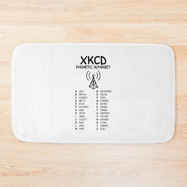 Item preview, xkcd-Style Phonetic Alphabet Radio Chart designed and sold by AnnSign.