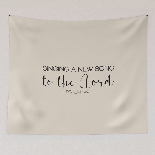 Item preview, Singing a new song to the Lord - Psalm 149 verse 1 designed and sold by simplydesignart.