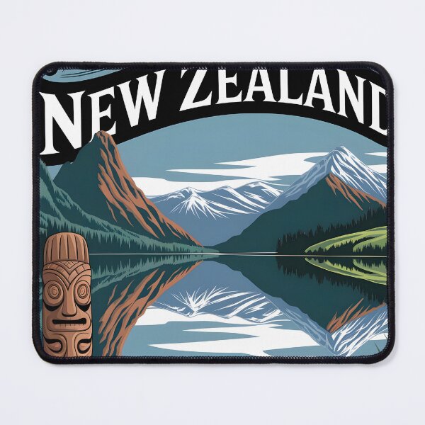 Item preview, New Zealand Travel Poster: Milford Sound, Mt Cook & Hobbiton designed and sold by LSVart.