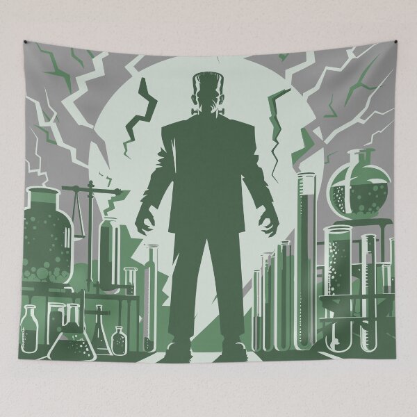 Item preview, Frankenstein’s Laboratory Scene Silhouette designed and sold by BRU Design.