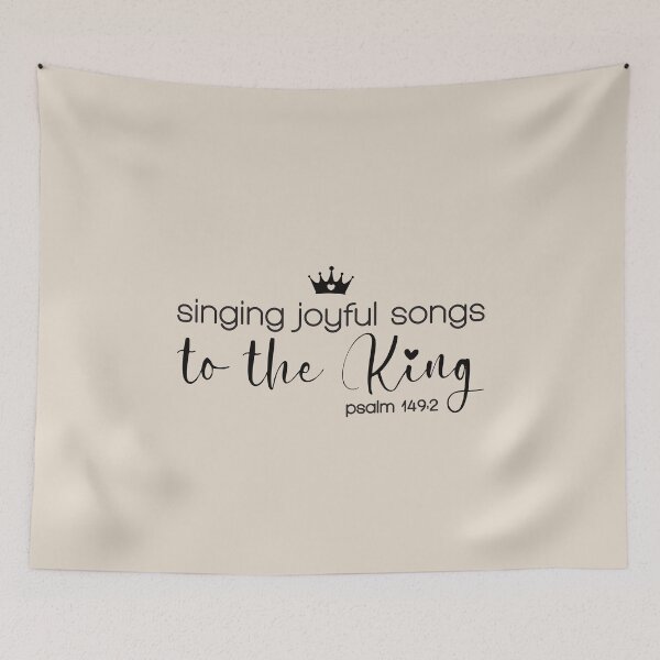 Item preview, Singing joyful songs to the King - Psalm 149 verse 2 designed and sold by simplydesignart.
