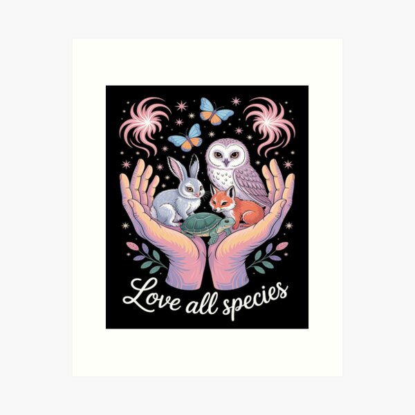 Item preview, Love All Species Animal Diversity designed and sold by Dotprinto.