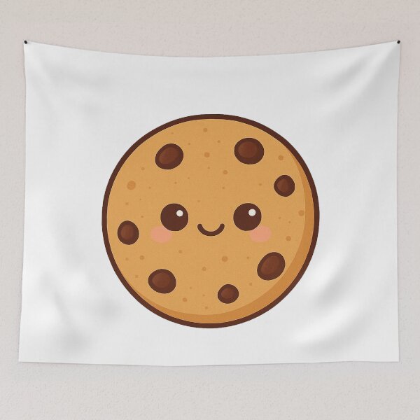 Item preview, Kawaii Chocolate Chip Cookie – Cute Dessert Art designed and sold by k3rstman1.
