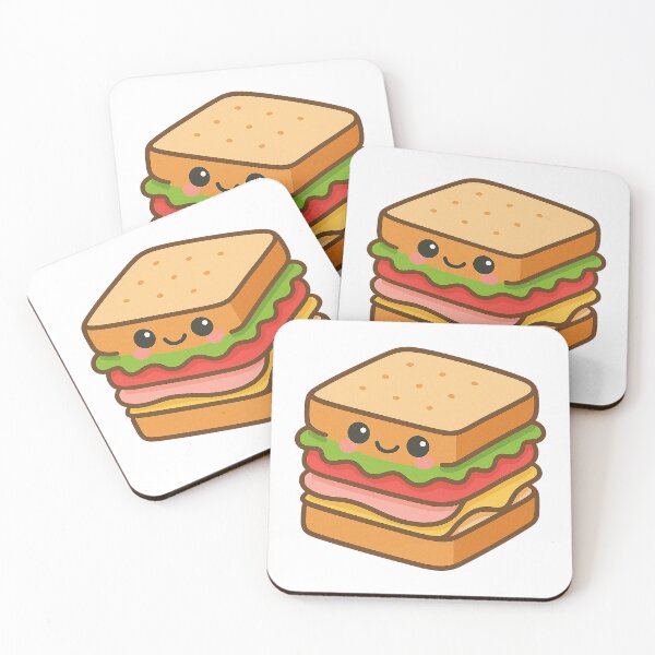 Item preview, Kawaii Sandwich – Cute Lunch Food Art designed and sold by k3rstman1.