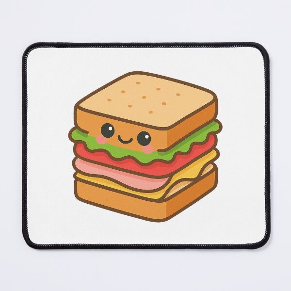 Item preview, Kawaii Sandwich – Cute Lunch Food Art designed and sold by k3rstman1.