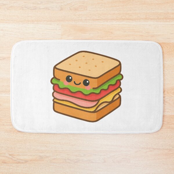 Item preview, Kawaii Sandwich – Cute Lunch Food Art designed and sold by k3rstman1.