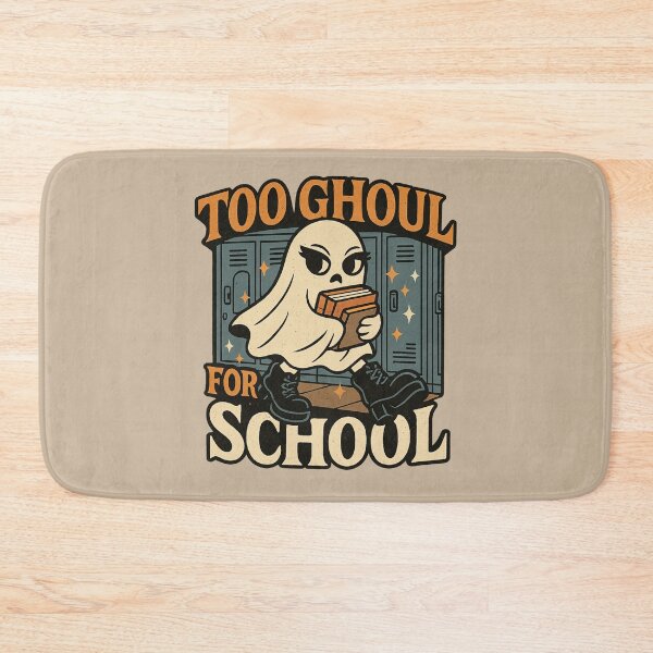 Item preview, Too Ghoul for School – Sassy Ghost Schoolgirl Halloween Pun designed and sold by GirlyPopped.