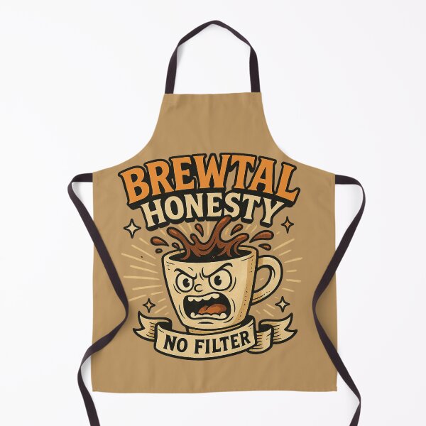 Item preview, Brewtal Honesty – Coffee Cup Pun for Caffeine Lovers designed and sold by GirlyPopped.