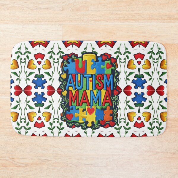 Item preview, Autism Awareness Mama Puzzle Piece Patch Design designed and sold by ArtDesignTp.