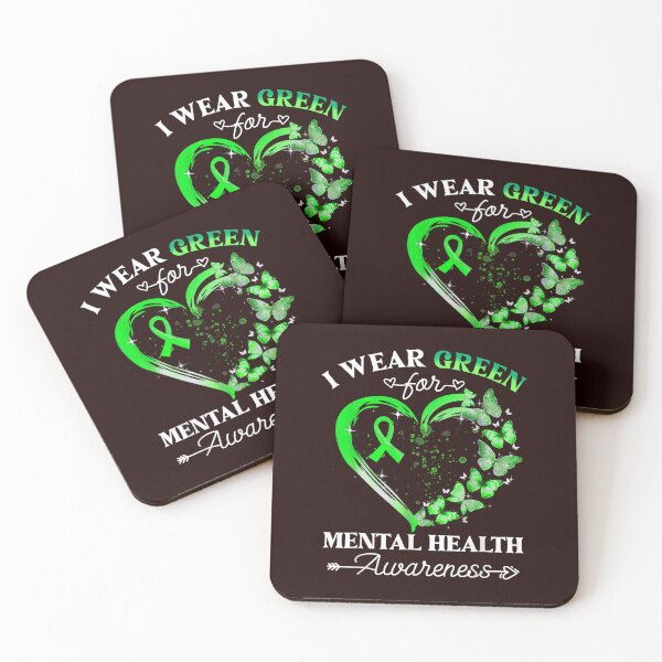 Item preview, I Wear Green For Mental Health Awareness Butterfly Heart designed and sold by 3liegy.