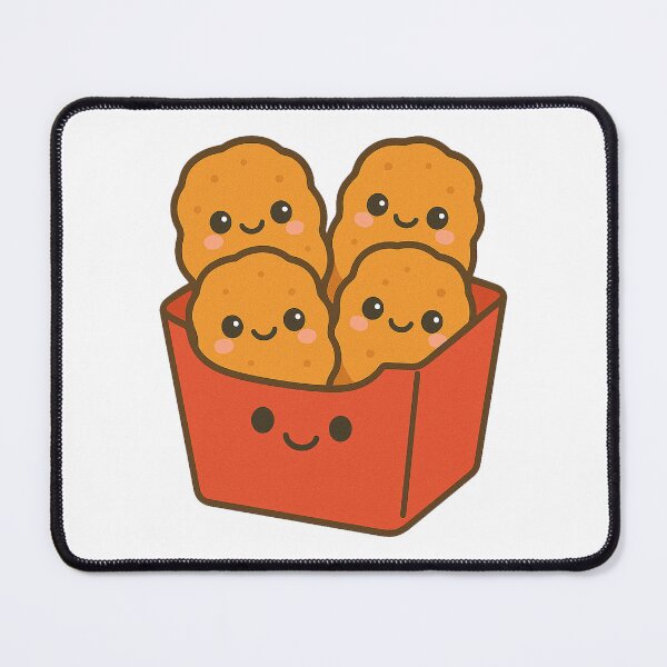 Item preview, Kawaii Chicken Nuggets – Cute Fast Food Art designed and sold by k3rstman1.