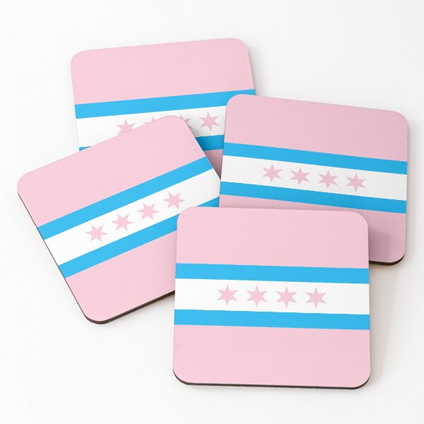 Item preview, Trans Pride Chicago Flag (All Over) designed and sold by dopaminebrand.