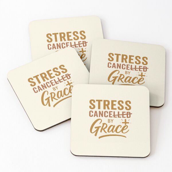 Item preview, Stress Cancelled by Grace – Christian Faith Over Fear Design designed and sold by astersgraphics.