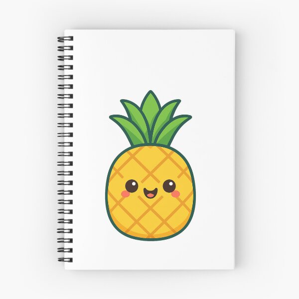 Item preview, Kawaii Pineapple – Cute Tropical Fruit Art designed and sold by k3rstman1.
