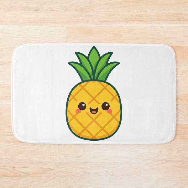 Item preview, Kawaii Pineapple – Cute Tropical Fruit Art designed and sold by k3rstman1.