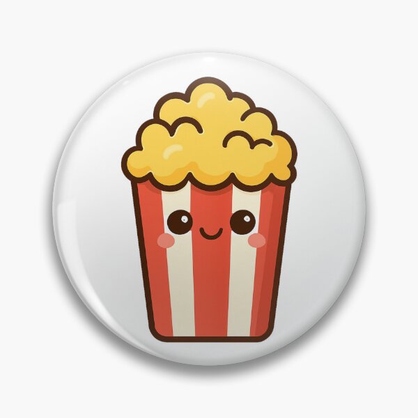Item preview, Kawaii Popcorn Box – Cute Movie Snack Art designed and sold by k3rstman1.