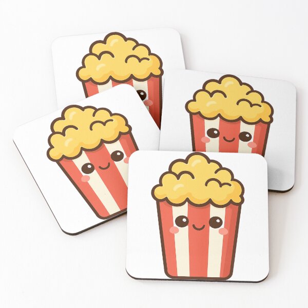 Item preview, Kawaii Popcorn Box – Cute Movie Snack Art designed and sold by k3rstman1.