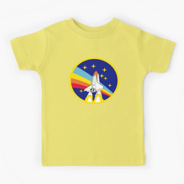 Camiseta NASA Shuttle Three Color Swoosh Circle - Oficial, Algodón, Diseño Espacial