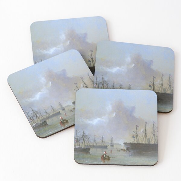 Item preview, A Fleet on the Atlantic designed and sold by 19th Century in Color.
