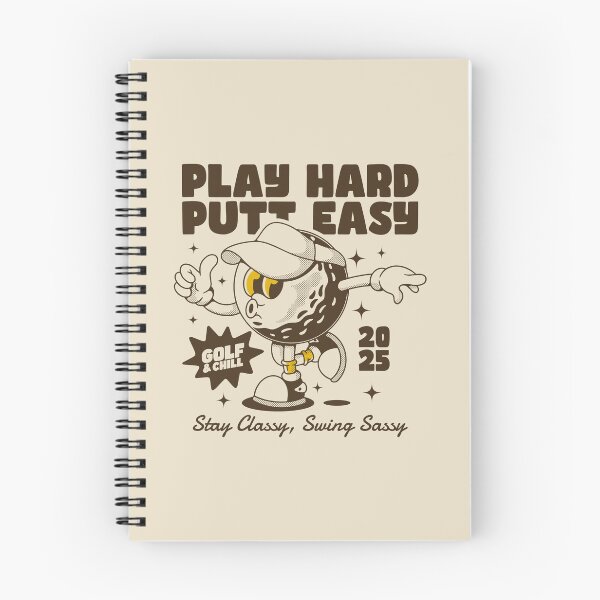 Item preview, Play Hard Putt Easy - Cool Golf Cartoon Character designed and sold by adipra.