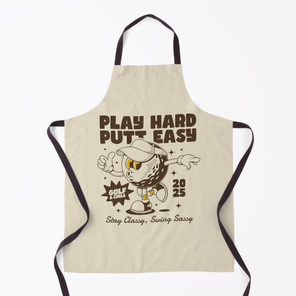 Item preview, Play Hard Putt Easy - Cool Golf Cartoon Character designed and sold by adipra.