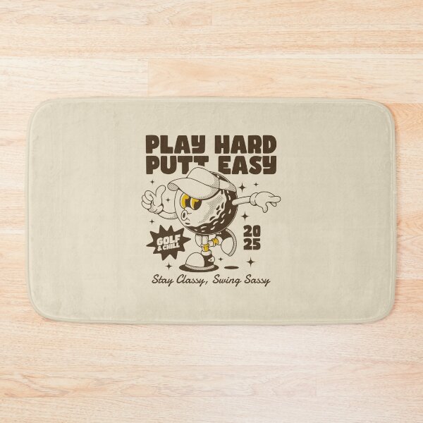 Item preview, Play Hard Putt Easy - Cool Golf Cartoon Character designed and sold by adipra.