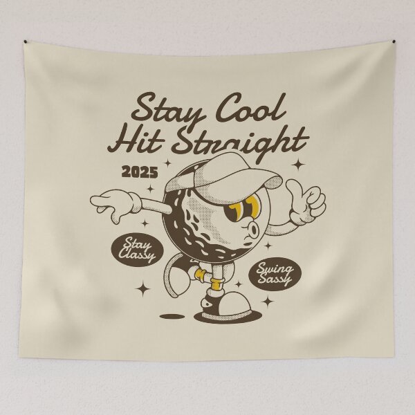 Item preview, Stay Cool Hit Straight Golf Character designed and sold by adipra.