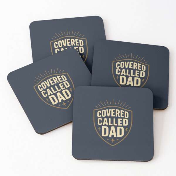 Item preview, Covered, Called, Dad – Christian Fatherhood Shield Design designed and sold by astersgraphics.