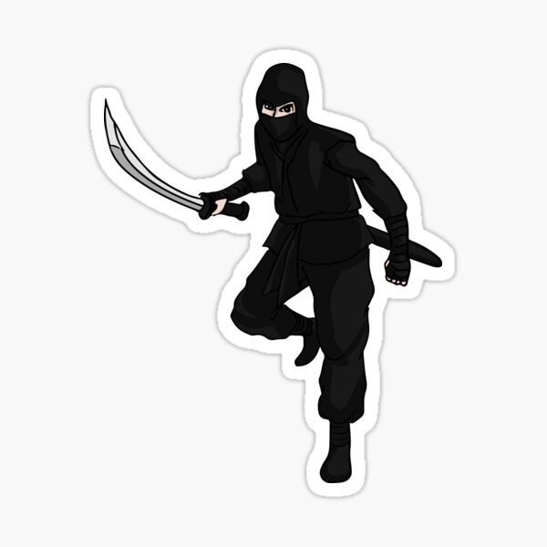 Aperçu de l'œuvre Attaque de ninja avec une épée créée et vendue par AweSomeMerchZA.