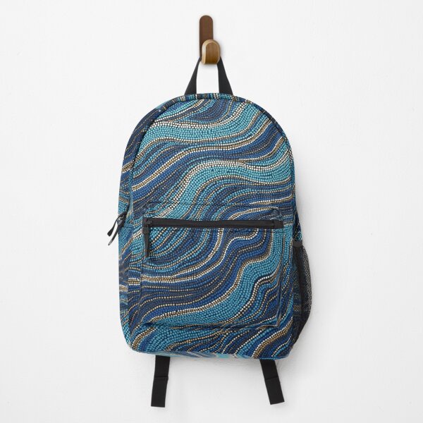 Item preview, Arte de puntos de inspiración aborigen: con olas del océano designed and sold by GrinGalore.