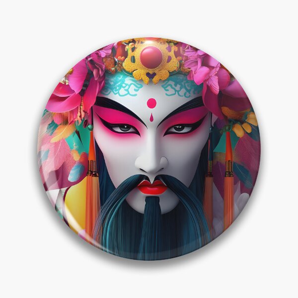 Item preview, Vibrant Art Portrait with Floral and Cultural Elements designed and sold by Artessie.