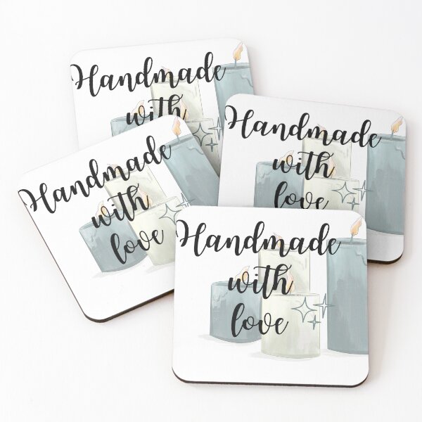 Item preview, Handmade with love candle business sticker designed and sold by TheDestined.