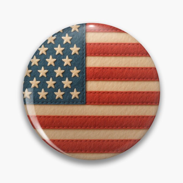 Item preview, Felt American Flag with Stitched Texture designed and sold by PMG Shop.